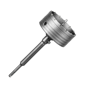 Foret à découper le béton mural en acier au tungstène DZ 125 mm, tige de connexion SDS Plus 220 mm pour blocs de béton, briques, alliage - Product Image 1