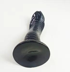 27cm Black Snake Large Monster Dildo With Strong Suction Cup Animal Penis Plug G-spot Prostate Stimulatie Sex Toy For Men Women