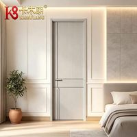 Portes intérieures modernes en bois composite sur mesure, isolation acoustique, construction durable, chambre, salle de bain, salle à manger, appartement