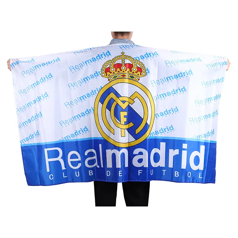 Hete Verkoop Voetbalfans Body Flag Draagbare Body Vlag Cape Vlag Mouw Met 2 Rubberen Band