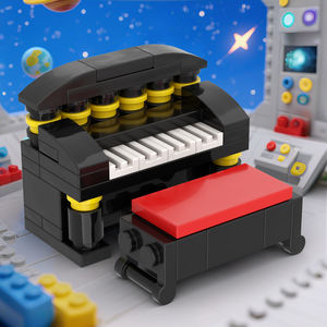 Mini blocs de construction originaux Table de billard MOC assemblé bricolage Piano décoration modélisation <span class=keywords><strong>cadeau</strong></span> d'anniversaire garçons et filles petits jouets - Product Image 3