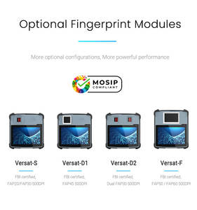 Sistema de Registro y Verificación MOSIP de Androld con Tableta Compacta ICAO FBI 442 con Huella Dactilar y Doble Lector de Iris para Gestión de Detenidos - Product Image 3