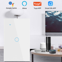 Nouveau 2025 DS-1211WL4 Interrupteur tactile intelligent WiFi Tuya avec écran OLED de 0,96 pouces, compatible Android domestique, design à barre de batterie, compatible monophasé et neutre