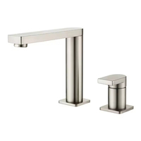 Robinet de lavabo mural de luxe moderne de haute qualité en laiton chromé style cascade, 2 trous, avec capteur tactile en cuivre
