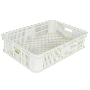 Haosen กล่องพลาสติก<span class=keywords><strong>สอง</strong></span>ช่องแบบผ่านรูสองช่องเป็นมิตรกับสิ่งแวดล้อมสไตล์ตาข่ายวางซ้อนกันได้ทนทานต่อการสึกหรอได้ดี - Product Image 5