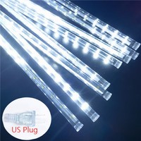 8 Röhren Meteor Dusche LED Lichterketten Neujahr Fairy Garden & Outdoor Weihnachts baums chmuck Street Garlands Rain Effect