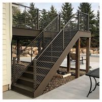 Escaliers avec garde-corps en verre trempé de haute qualité, escaliers modernes pour maison duplex