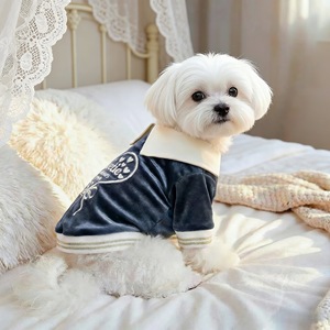 Velvet Pet <b>T</b>-Shirt Pink Embroidered Heart Design For Dogs <b>Cats</b> Small Medium Size Four Seasons Wear - Product Image 3