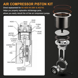 Biela de conexión Cnspeed YC102546 de aleación de aluminio, pieza de repuesto para compresor de aire - Product Image 2