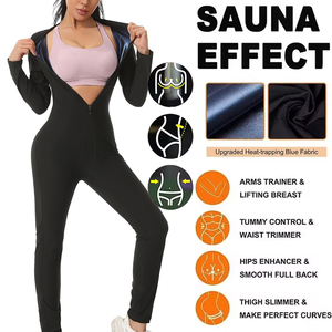 Combinaison de sauna amincissante <span class=keywords><strong>pour</strong></span> femme, grande taille, respirante, écologique, <span class=keywords><strong>pour</strong></span> le sport et la maison – Nouveauté très prisée - Product Image 2
