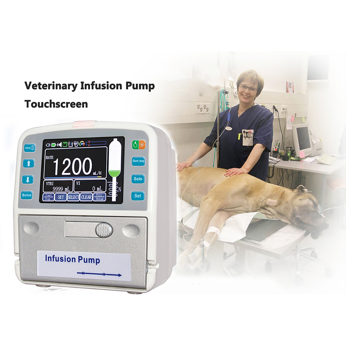 bomba de infusión veterinaria automática portátil bomba de infusión para perros bomba de infusión veterinaria