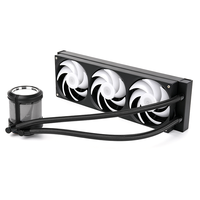Refroidisseur de processeur liquide personnalisé 360 mm - Kit de refroidissement par eau AIO avec radiateur en aluminium et base en cuivre, ventilateurs PWM ARGB silencieux pour PC