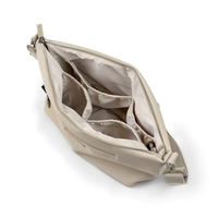 Sac à couches en cuir PU à la mode certifié BSCI détection de mouvement multi-poches pour les voyages en plein air toutes saisons-poussette
