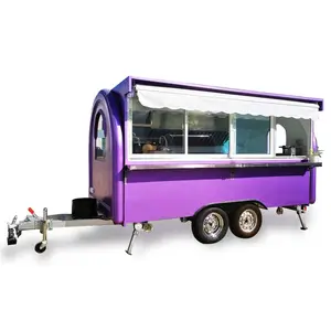 400*200*240Cm Aangepaste Mobiele Keuken Voedsel Aanhangwagen/Wafel Cake Pizza Ijs Machine Crêpe Churro Camper Food Kar