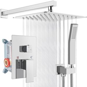Heiß begehrte wandmontierte Duschkombination, Duschsystem mit Messing-Druckausgleichsmischventil und Duschkopf - Product Image 1