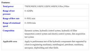 Banc d'essai hydraulique pour réparation de vérins hydrauliques HP-A 160KW, banc d'essai hydraulique pour la vente, banc d'essai de pompe hydraulique - Product Image 6