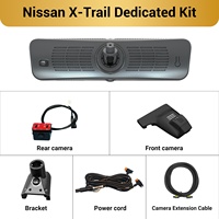 Caméra de tableau de bord avec rétroviseur intelligent pour Nissan X-Trail H10 Pro, streaming 2K, écran 9,2 pouces, double objectif avant et arrière, WiFi, certifiée CE FCC, compatible OEM