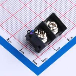 MX8500-8.5-02P-BK01-Cu-S-A Barrier Terminal Block Through hole Component THT,P=8.5mm Connector Two Sides 8.5mm 1x2P Straight Pin - Product Image 1