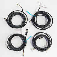 Connecteur PVC étanche IP67 M12 5 broches, câble d'alimentation industriel en cuivre durable avec haute performance, fourni par la manufacture
