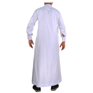 Venta al por mayor 2023 NewIslamic Arabia estilo musulmán ropa árabe Thawb Robe <span class=keywords><strong>Galabiya</strong></span> Kaftan Haramain hombres Thobe - Product Image 5