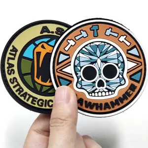 Atacado Custom Rubber Patches Custom PVC Soft Rubber Patch Label 3D Pvc Patches Com Seu Logotipo