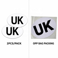 14 ans d'usine peut personnaliser 180*133mm magnétique UK plaque voiture autocollant pare-chocs autocollant voiture accessoires autocollants