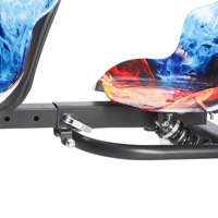 Triciclo Eléctrico de Doble Asiento, 36V 350W, Kart de Derrape de 3 Ruedas para Niños y Padres
