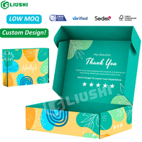 Boîtes cadeaux en papier d'emballage postal personnalisées cartons en carton ondulé solide boîte postale d'expédition cosmétique