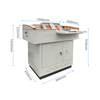 One Stop School Furniture Multimedia Podium Escritorio de computadora para maestros con gabinete de bloqueo Oficina y equipo educativo