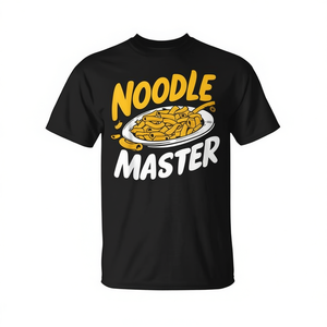 T-Shirt Noodle Master Pasta Party, Manica Corta Unisex, Collo Tondo per Adulti, Attività Promozionali, Stampa Serigrafica - Product Image 2
