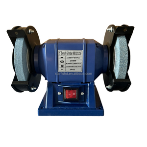 Meuleuse d'atelier industrielle pour l'affûtage d'outils de coupe avec deux meules et écrans de protection – Machine de meulage industrielle - Product Image 5