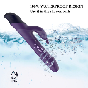 โอเดโก 3 in 1 ผลิตภัณฑ์ทางเพศ มอเตอร์คู่ กระตุ้นช่องคลอดและอวัยวะเพศชาย ดิลโด นวด สั่น หมุน กระต่ายสั่น ของเล่นทางเพศสำหรับผู้หญิง - Product Image 3