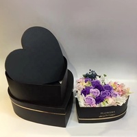 Chengruo ODM boîte-cadeau de fleur en forme de coeur personnalisée impression en relief emballage personnalisé pour fleurs et cadeaux