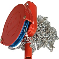 Treuil manuel enroulable pour serre avec chaîne pour ventilation sur le toit