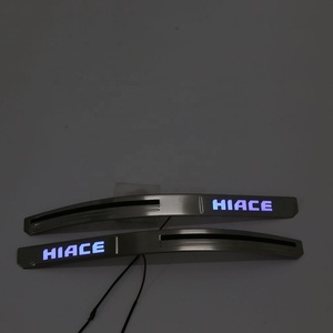 WZXD Hiace Stainless Steel Strip Front <b>Door</b> Step Scuff <b>Plate</b> LED <b>Door</b> Threshold Strip for Hiace 2005-2018 - Product Image 5