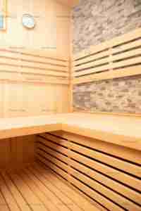 2024 для домашнего использования, современный дизайн, комбинированная инфракрасная Паровая сауна, двойная сосновая скамья, влажная Паровая функция, печь для сауны из массива дерева - Product Image 5