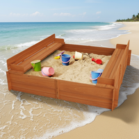 Train interactif en bois pour bac à sable avec auvent, planches DIY, pour jardin extérieur, aire de jeux pour enfants