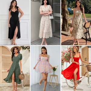 Nuevo Vestido Largo de Algodón para Mujer, Estilo Vintage, Estampado, Sexy y Moderno, Precio de Mayoreo - Product Image 4