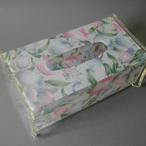 Dispensador de pañuelos de acrílico PMMA personalizado, nuevo, transparente, rectangular, para pañuelos faciales - Product Image 1