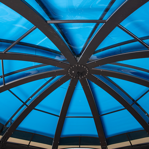 Gazebo de Jardín Zuoan Zuoan Zuoan-garden Gazebo06 Bibo, Diseño Único, Marco de Aluminio con Recubrimiento en Polvo, Gazebo Redondo Impermeable para Jardín - Product Image 5