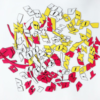 Autocollants en PVC 3D en relief avec lettres et chiffres pour pneus de voiture, adhésifs, à usage unique, garantie 1 an