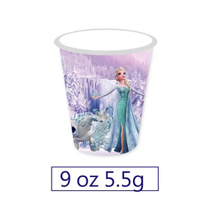 Phim hoạt hình phong cách xuyên biên giới đông lạnh trang trí tiệc sinh nhật trẻ em mới của giấy tấm giấy cốc Bộ đồ ăn Bảng trang trí - Product Image 5