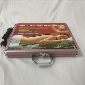 Pink Box Elektrischer Steinheizer mit 20 Heißen <span class=keywords><strong>Massage</strong></span>-Steinen Heizgerät Spa Basalt Set Kit - Product Image 6