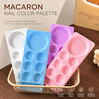 Palette de mélange multi-compartiments en plastique pour nail art, pour vernis gel, peinture acrylique, pigments, outil de manucure pour salon de beauté, fournitures de beauté