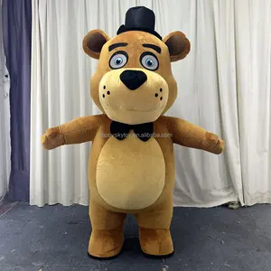 Disfraz de Felpa Inflable de Freddy's para Halloween, Traje de Mascota de Cinco Noches para Adultos, Juego de Disfraces Unisex
