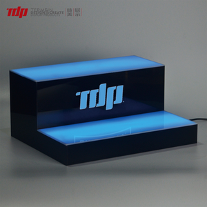 TERMEIN - Exhibidor de Botellas de Licor de Acrílico Iluminado con LED RGB de 2 Niveles para <span class=keywords><strong>Pub</strong></span>, Salón VIP - Product Image 2