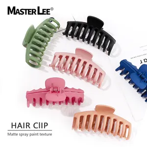 Fabrik-Haar-Krauen-Clip Farbe Spray-Candy-Farbe Starker Griff Kiefer-<span class=keywords><strong>Clips</strong></span> großer Klauen-Clip für dünnes dickes lockiges Haar - Product Image 1