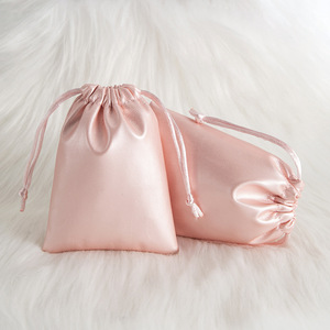 Pu Leather Jewelry Storage Bags <b>Drawstring</b> <b>Pouches</b> Light Pink For Earbuds And Jewelry 8x10cm 15x20cm 10x15cm 13x18cm 9x12cm - Product Image 5