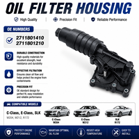 Alloggiamento Filtro Olio Motore Durevole per Mercedes-Benz Classe C, Classe E, SLK W204 W212 R172 OE 2711801410, a Prova di Perdite d'Olio