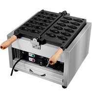 12 tranches gaz Taiyaki poisson en forme de gaufre gâteau Machine antiadhésive japonais crêpe Double casserole pain Dessert Maker Machine commerciale